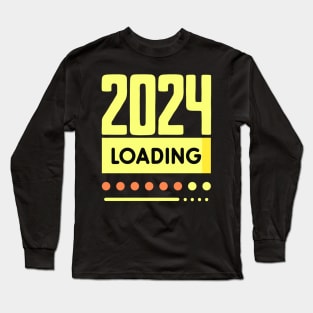 New Year 2024 loading Long Sleeve T-Shirt